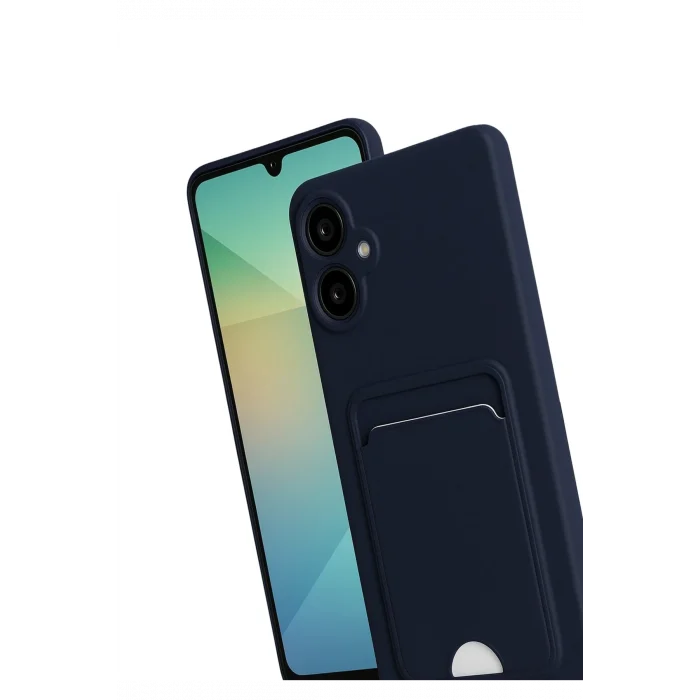 Mey İthalat®  Samsung Galaxy A07 4G Kelvin Kartvizitli Silikon - Lacivert