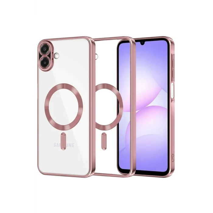 Mey İthalat®  Samsung Galaxy A07 4G Kross Magneticsafe Kapak - Rose