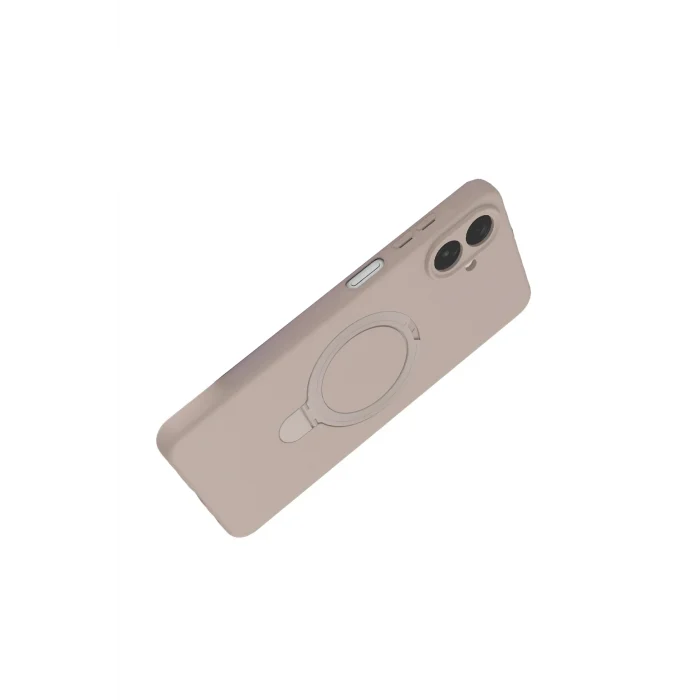 Mey İthalat®  Samsung Galaxy A07 4G Regal Magsafe Standlı Kapak - Çöl Titanyum