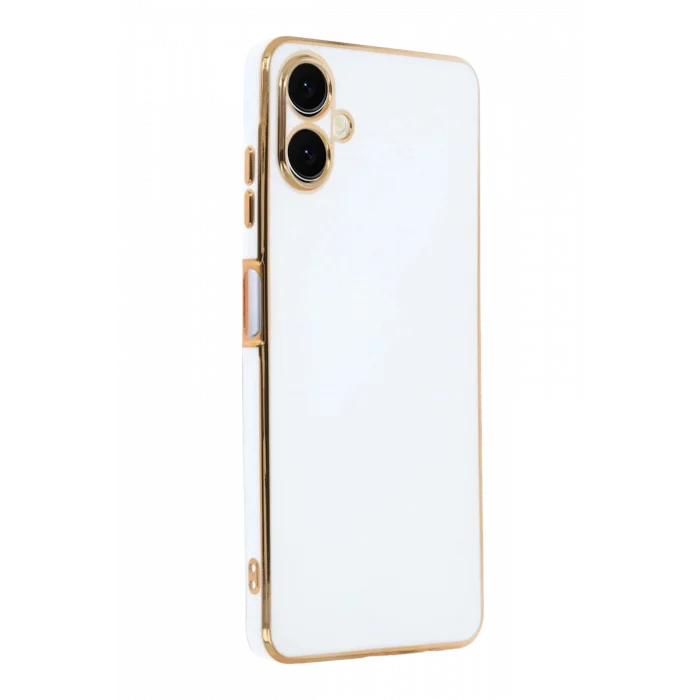 Mey İthalat®  Samsung Galaxy A07 4G Volet Silikon - Beyaz