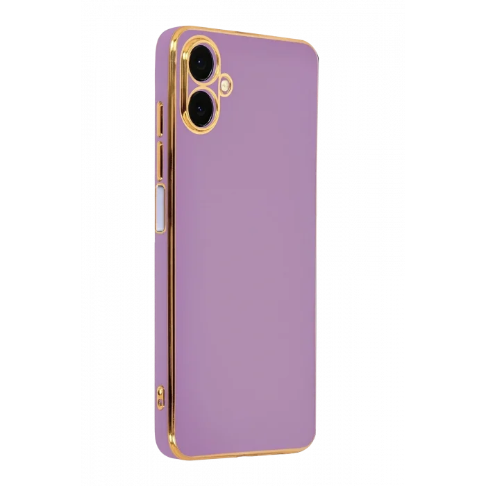 Mey İthalat®  Samsung Galaxy A07 4G Volet Silikon - Mor