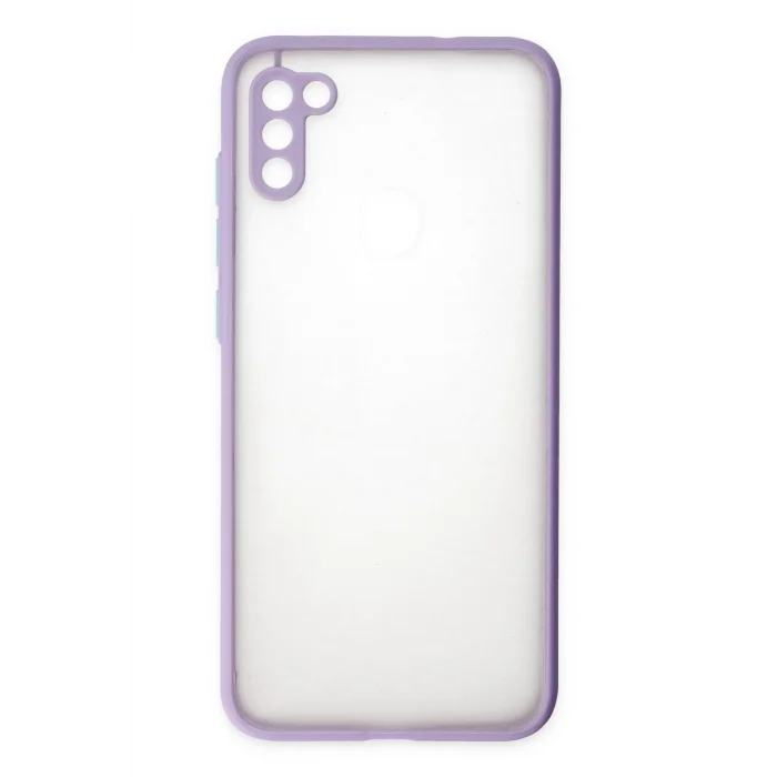 Mey İthalat®  Samsung Galaxy A11 Kılıf Montreal Silikon Kapak - Mor