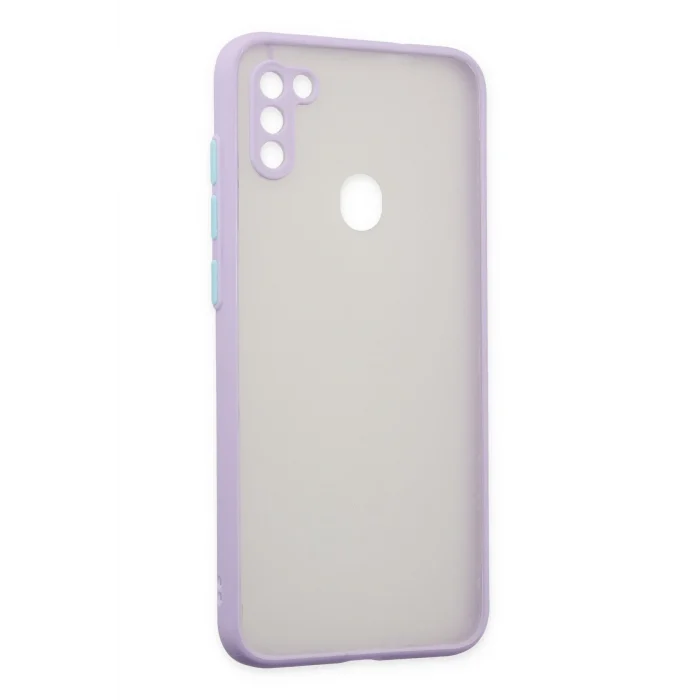 Mey İthalat®  Samsung Galaxy A11 Kılıf Montreal Silikon Kapak - Mor