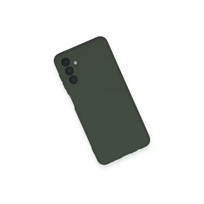 Mey İthalat®  Samsung Galaxy A14 4G Kılıf Nano içi Kadife Silikon - Koyu Yeşil