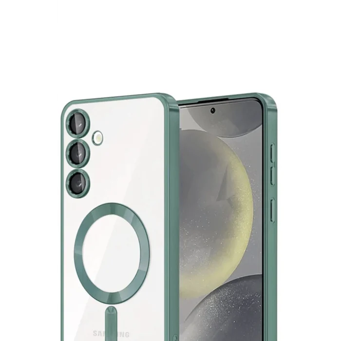Mey İthalat®  Samsung Galaxy A15 4G Kross Magneticsafe Kapak - Koyu Yeşil