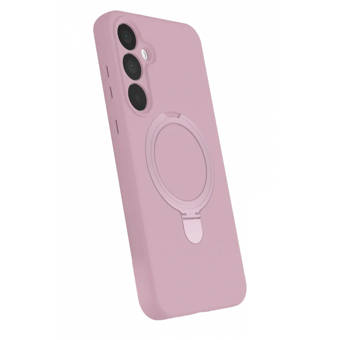 Mey İthalat®  Samsung Galaxy A15 4G Regal Magsafe Standlı Kapak - Açık Pembe