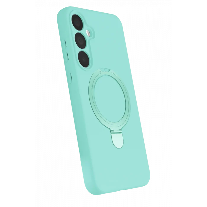 Mey İthalat®  Samsung Galaxy A15 4G Regal Magsafe Standlı Kapak - Su Yeşili