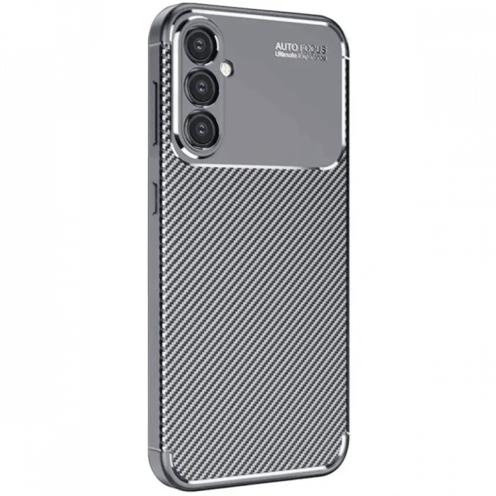 Mey İthalat®  Samsung Galaxy A16 5G Kılıf Auto Focus Karbon Kapak - Gri