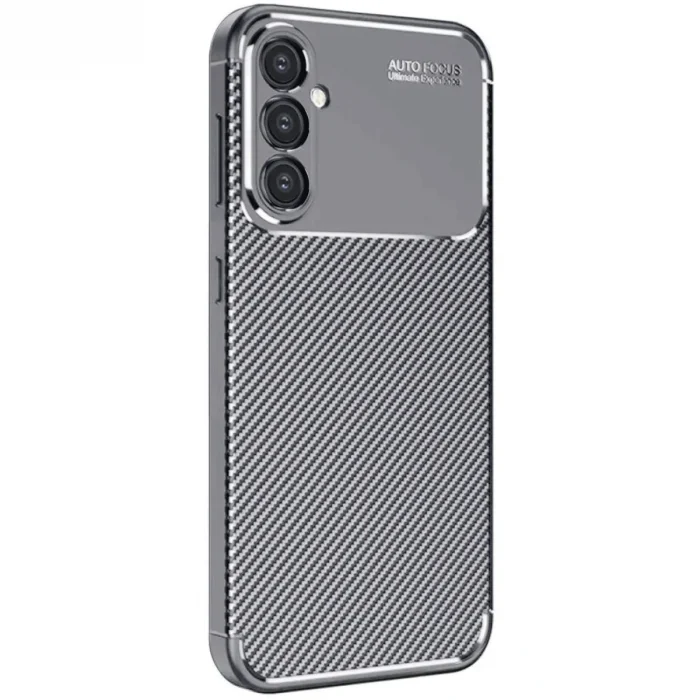 Mey İthalat®  Samsung Galaxy A16 5G Kılıf Auto Focus Karbon Kapak - Gri