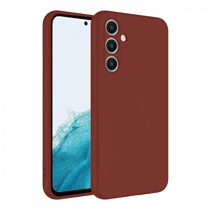 Mey İthalat®  Samsung Galaxy A16 5G Kılıf First Silikon - Bordo