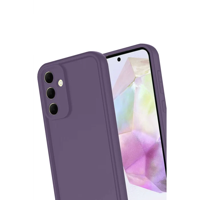 Mey İthalat®  Samsung Galaxy A16 5G Kılıf Viera Silikon - Mürdüm