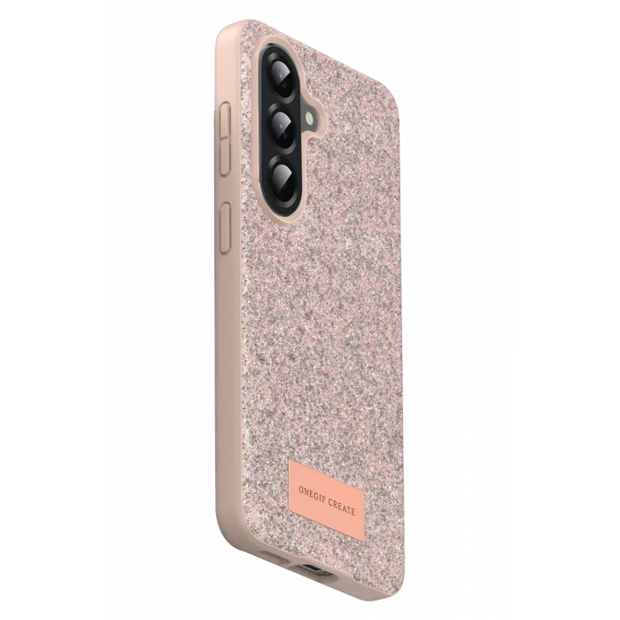 Mey İthalat®  Samsung Galaxy A17 5G Bright Simli Kapak - Pembe
