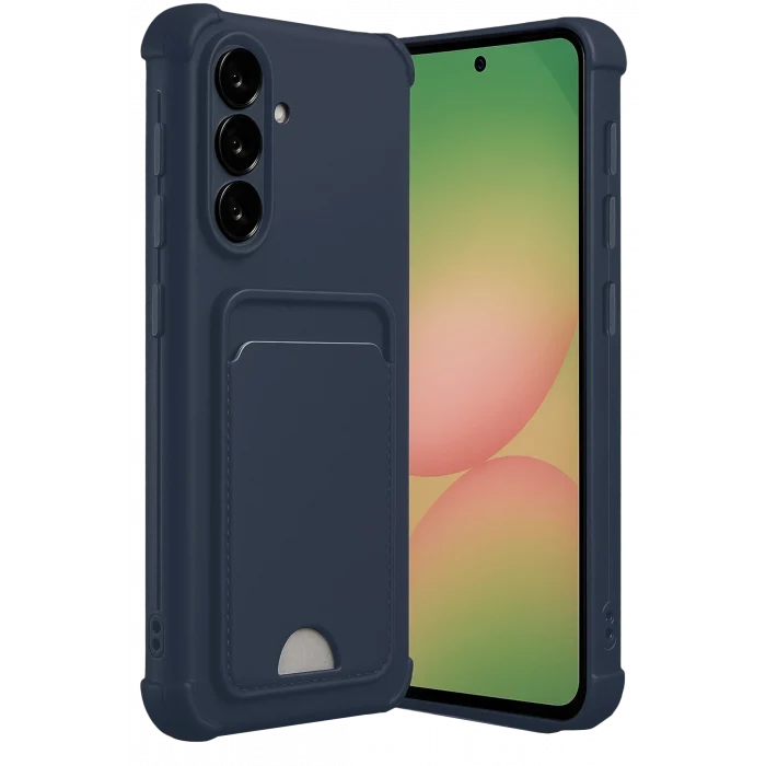 Mey İthalat®  Samsung Galaxy A17 5G Kelvin Kartvizitli Silikon - Lacivert