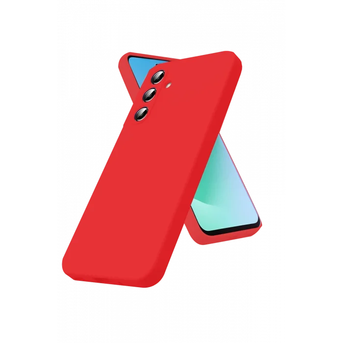 Mey İthalat®  Samsung Galaxy A17 5G Nano içi Kadife Silikon - Kırmızı