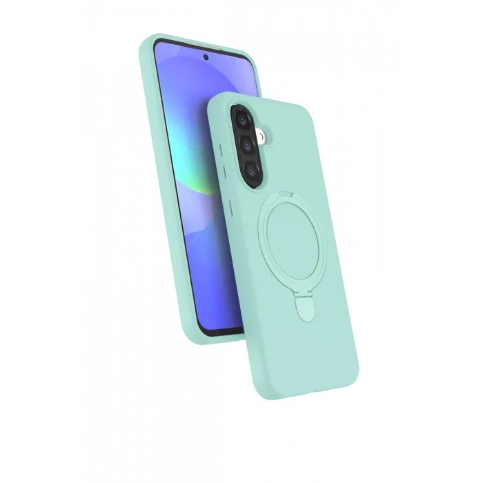 Mey İthalat®  Samsung Galaxy A17 5G Regal Magsafe Standlı Kapak - Su Yeşili