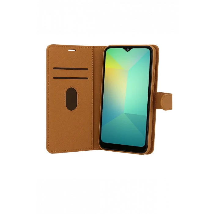 Mey İthalat®  Samsung Galaxy A17 5G Trend S Plus Kapaklı Kılıf - Taba
