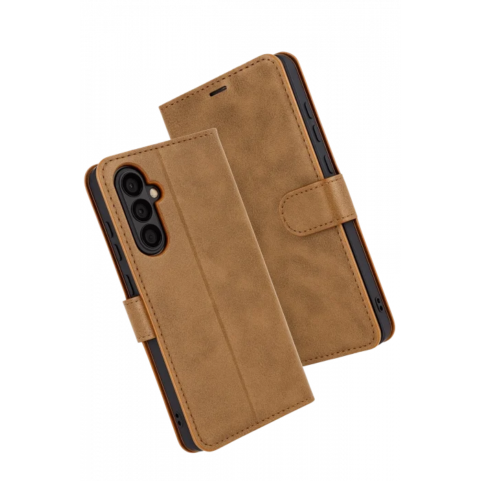 Mey İthalat®  Samsung Galaxy A17 5G Trend S Plus Kapaklı Kılıf - Taba
