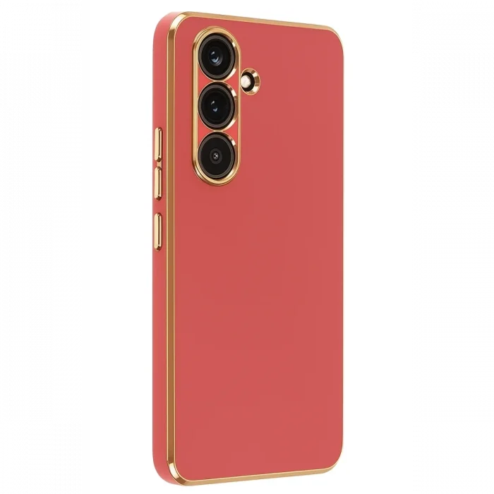 Mey İthalat®  Samsung Galaxy A17 5G Volet Silikon - Kırmızı