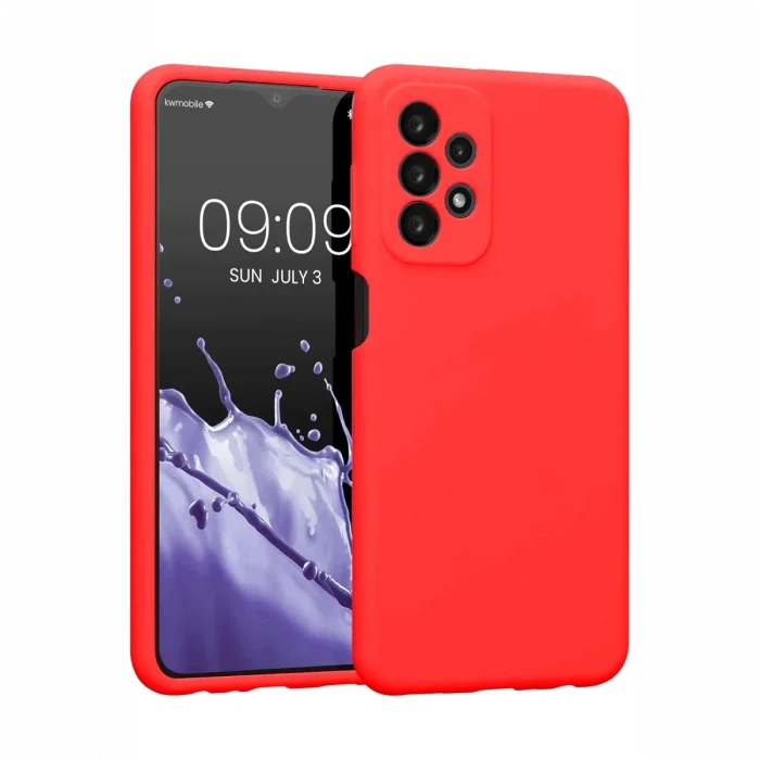 Mey İthalat®  Samsung Galaxy A23 4G Kılıf First Silikon - Kırmızı