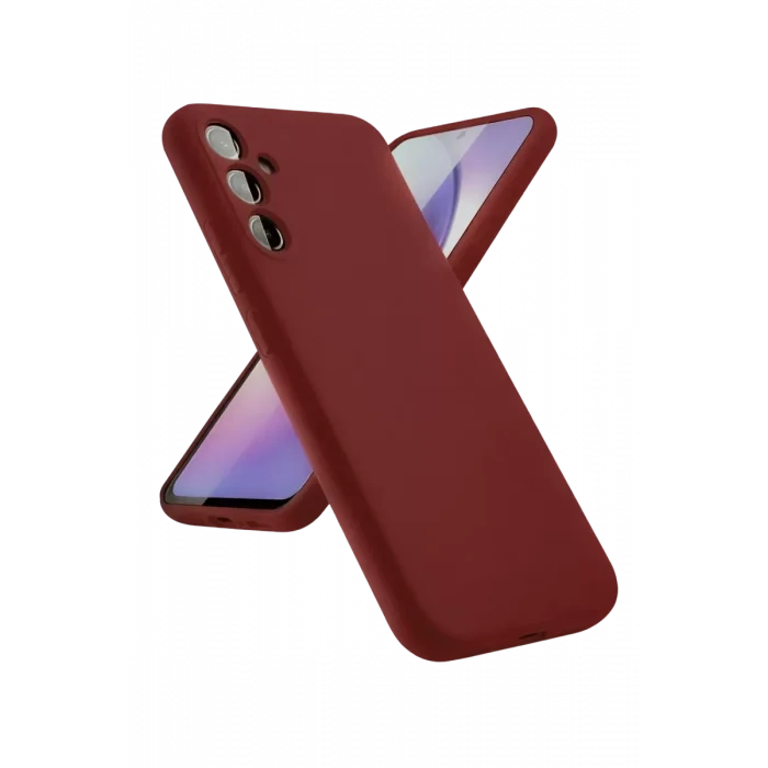 Mey İthalat®  Samsung Galaxy A24 4G Kılıf First Silikon - Bordo