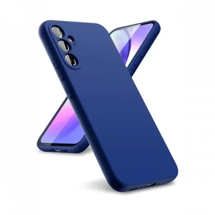 Mey İthalat®  Samsung Galaxy A24 4G Kılıf First Silikon - Lacivert