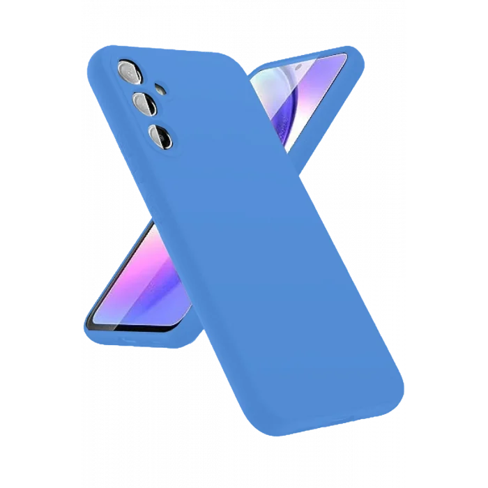 Mey İthalat®  Samsung Galaxy A24 4G Kılıf First Silikon - Mavi