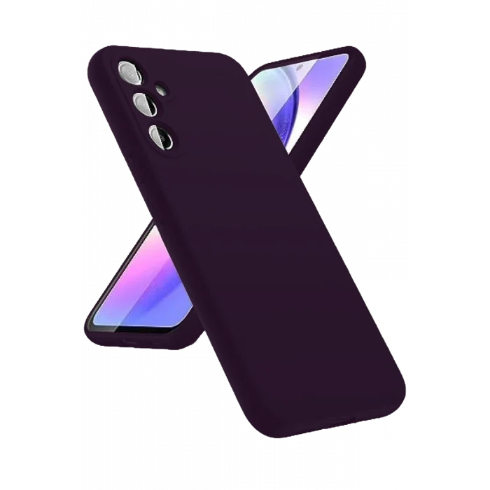 Mey İthalat®  Samsung Galaxy A24 4G Kılıf First Silikon - Mor