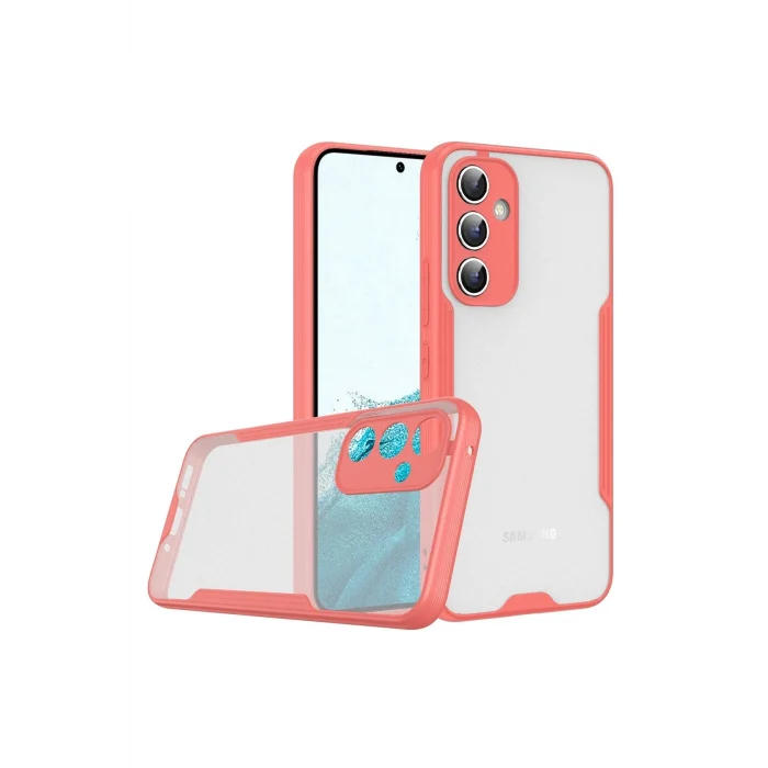 Mey İthalat®  Samsung Galaxy A24 4G Kılıf Platin Silikon - Pembe