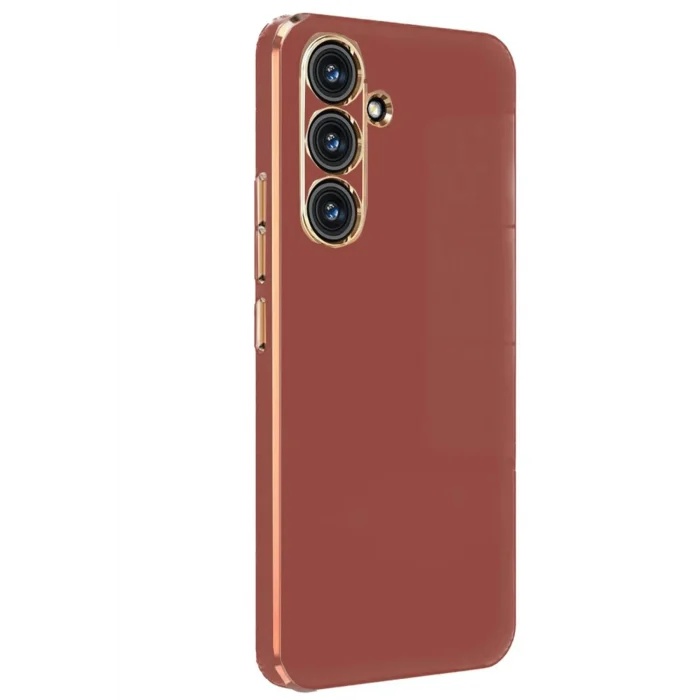 Mey İthalat®  Samsung Galaxy A24 4G Kılıf Volet Silikon - Kırmızı