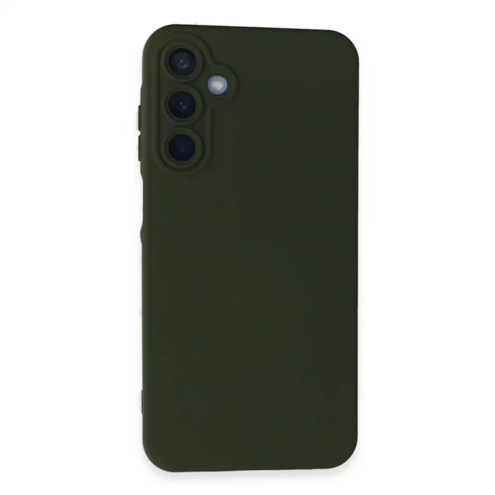 Mey İthalat®  Samsung Galaxy A25 5G Kılıf Nano içi Kadife Silikon - Koyu Yeşil