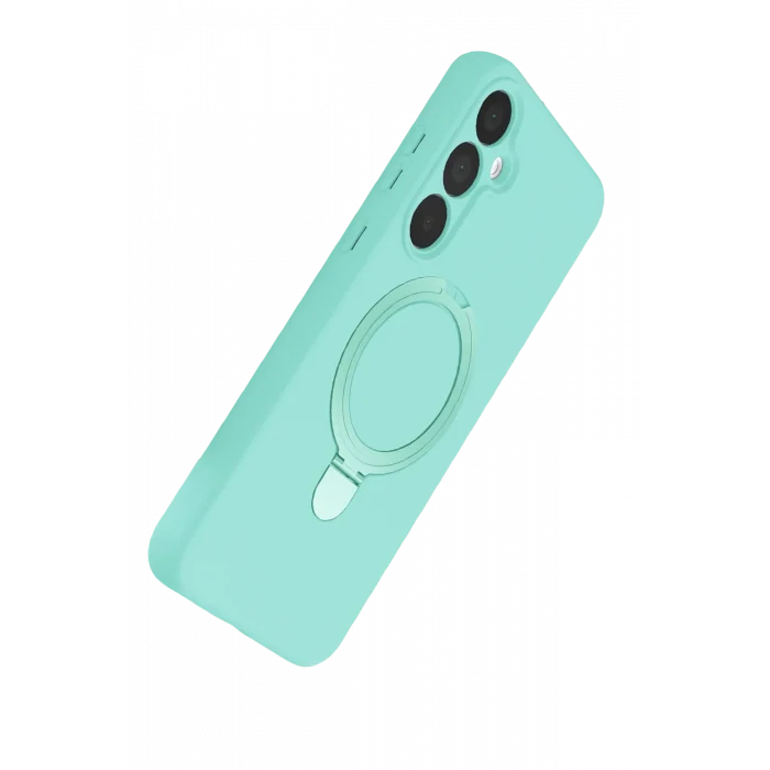 Mey İthalat®  Samsung Galaxy A25 5G Regal Magsafe Standlı Kapak - Su Yeşili