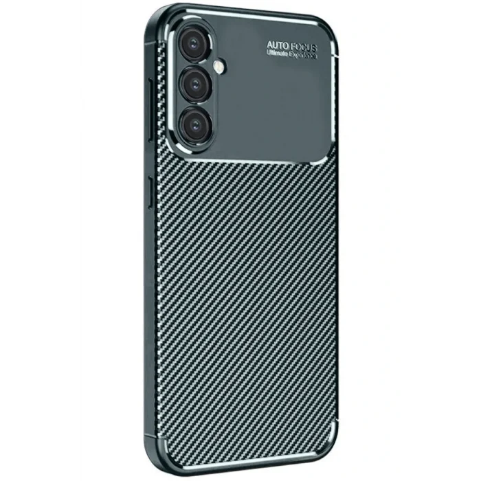 Mey İthalat®  Samsung Galaxy A26 Kılıf Auto Focus Karbon Kapak - Koyu Yeşil