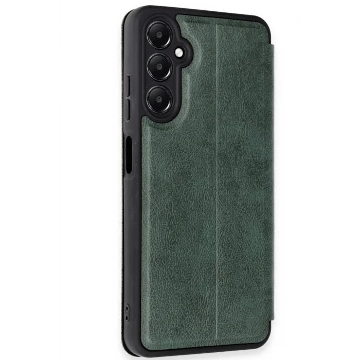Mey İthalat®  Samsung Galaxy A26 Kılıf Flip Cover - Koyu Yeşil