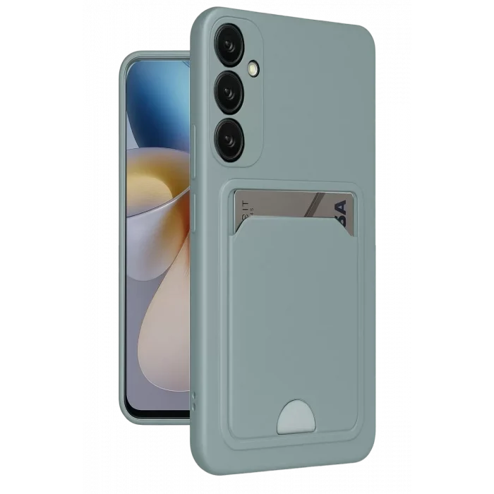 Mey İthalat®  Samsung Galaxy A26 Kılıf Kelvin Kartvizitli Silikon - Açık Yeşil
