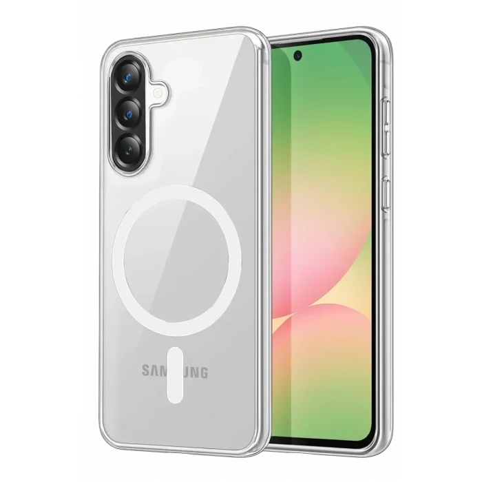 Mey İthalat®  Samsung Galaxy A27 5G Combo Sert Şeffaf Magsafe Kapak - Şeffaf
