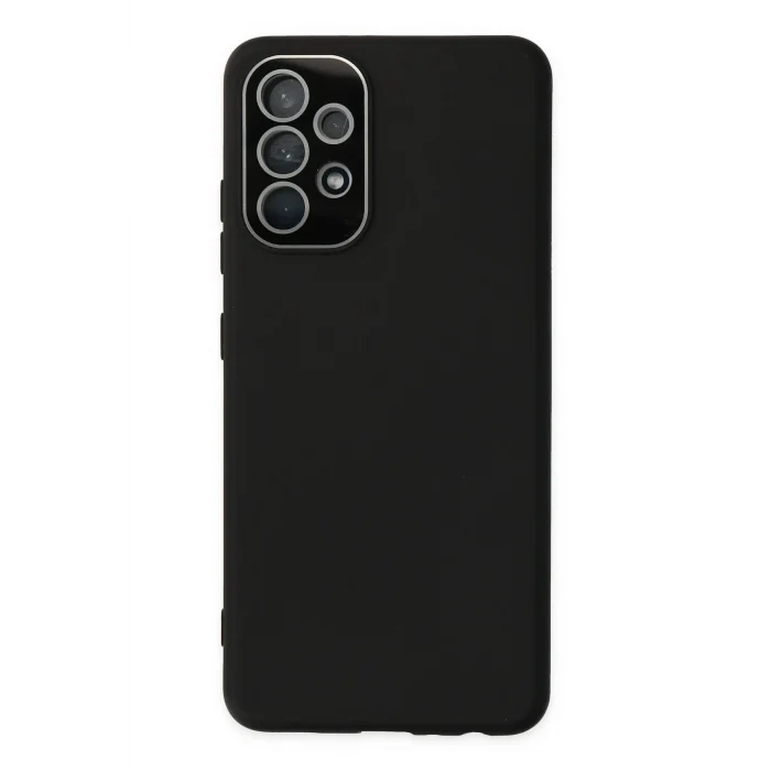 Mey İthalat®  Samsung Galaxy A33 5G Kılıf Lansman Glass Kapak - Siyah