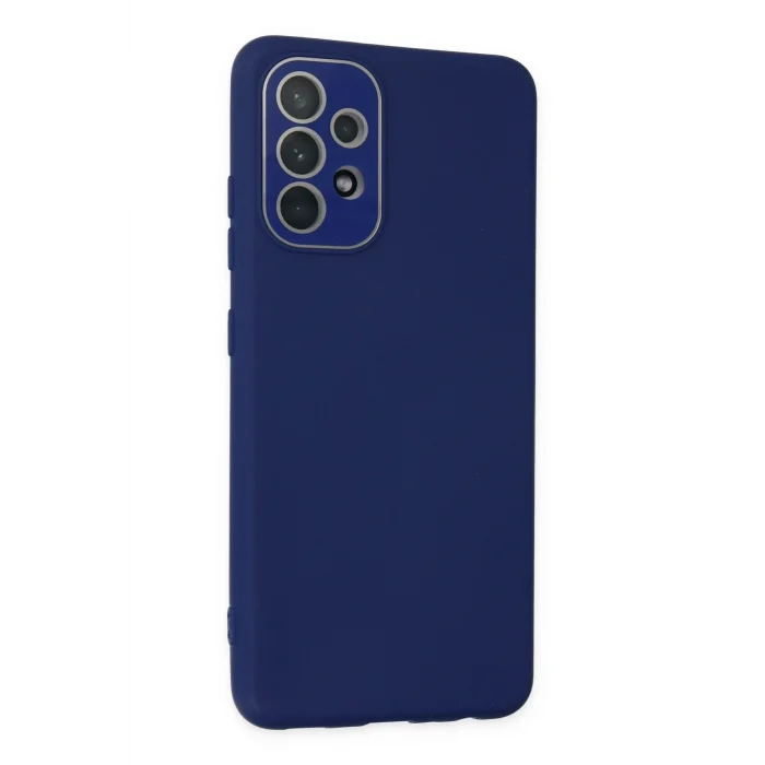 Mey İthalat®  Samsung Galaxy A33 5G Kılıf Lansman Glass Kapak - Sky Blue