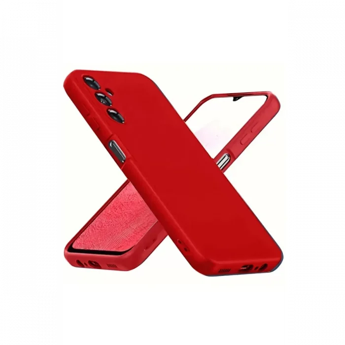 Mey İthalat®  Samsung Galaxy A34 5G Kılıf First Silikon - Kırmızı