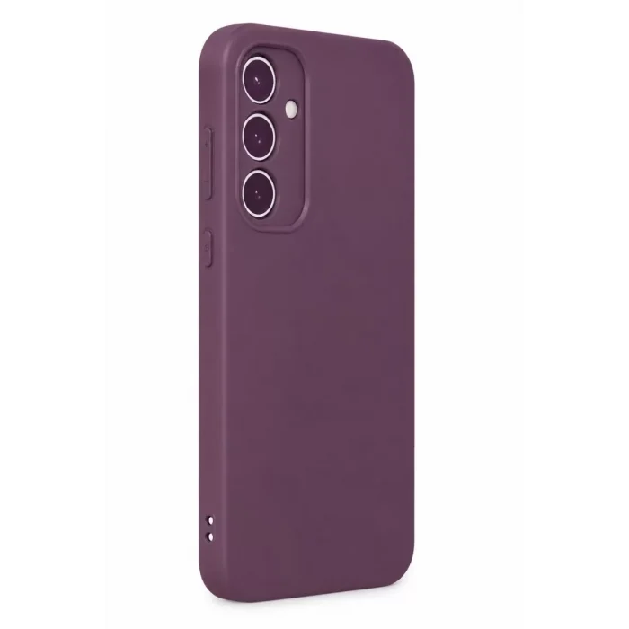Mey İthalat®  Samsung Galaxy A35 5G Kılıf First Silikon - Mürdüm