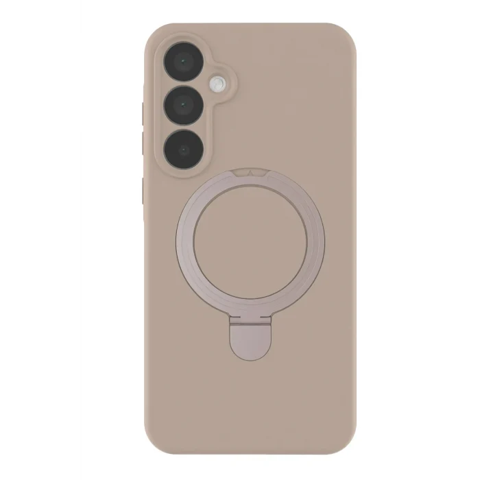 Mey İthalat®  Samsung Galaxy A35 5G Regal Magsafe Standlı Kapak - Çöl Titanyum