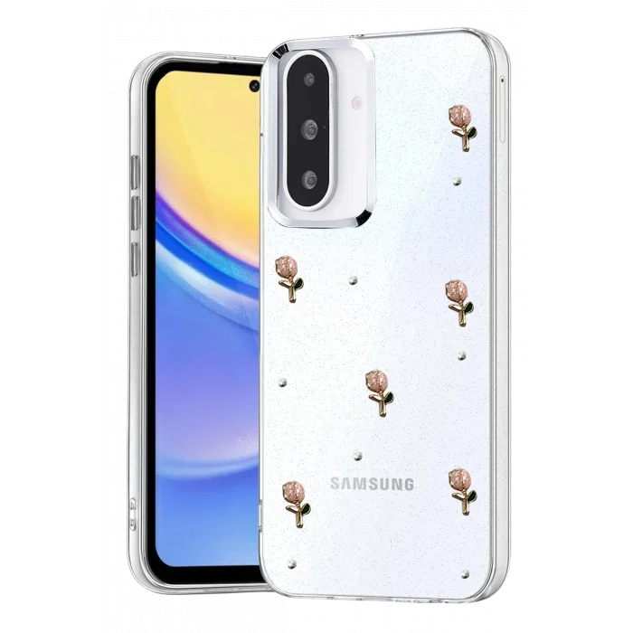 Mey İthalat®  Samsung Galaxy A36 Fiyonk Desenli Kapak - Desen 6