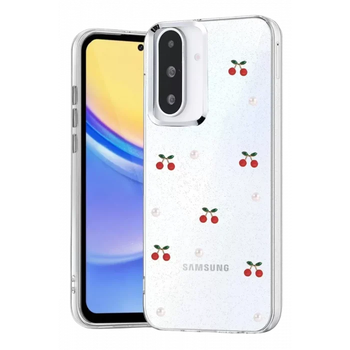 Mey İthalat®  Samsung Galaxy A36 Fiyonk Desenli Kapak - Desen 9