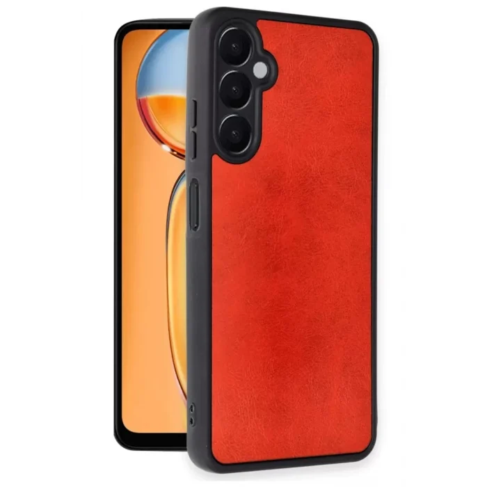 Mey İthalat®  Samsung Galaxy A36 Kılıf Aras Deri Kapak - Kırmızı