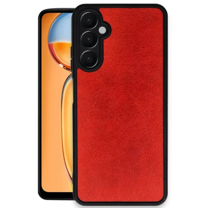 Mey İthalat®  Samsung Galaxy A36 Kılıf Aras Deri Kapak - Kırmızı