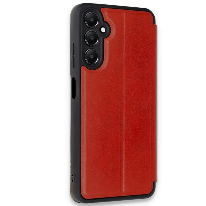 Mey İthalat®  Samsung Galaxy A36 Kılıf Flip Cover - Kırmızı