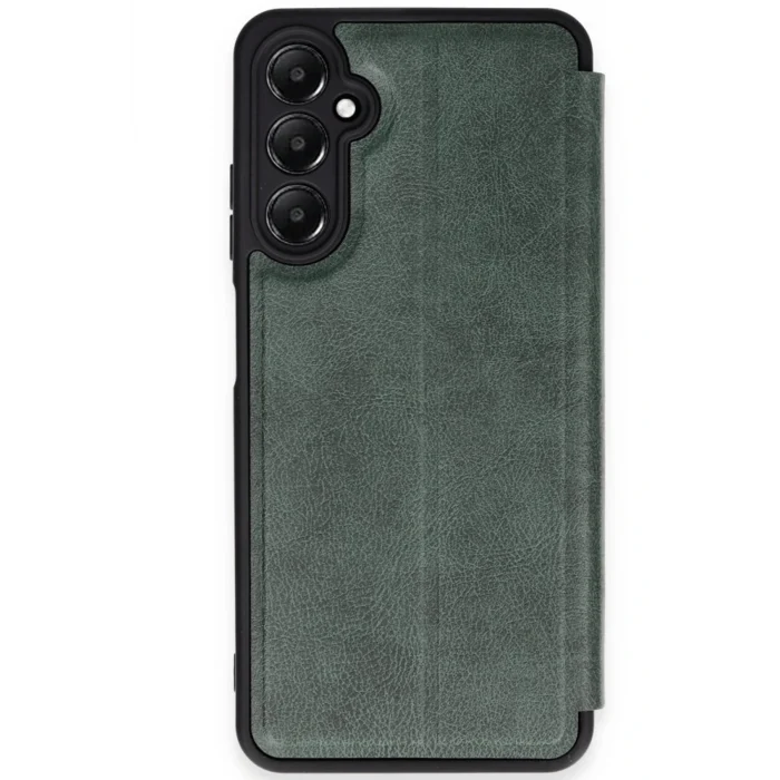 Mey İthalat®  Samsung Galaxy A36 Kılıf Flip Cover - Koyu Yeşil