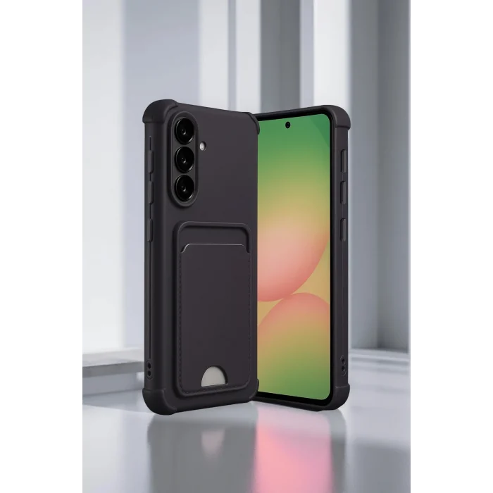 Mey İthalat®  Samsung Galaxy A36 Kılıf Kelvin Kartvizitli Silikon - Lila