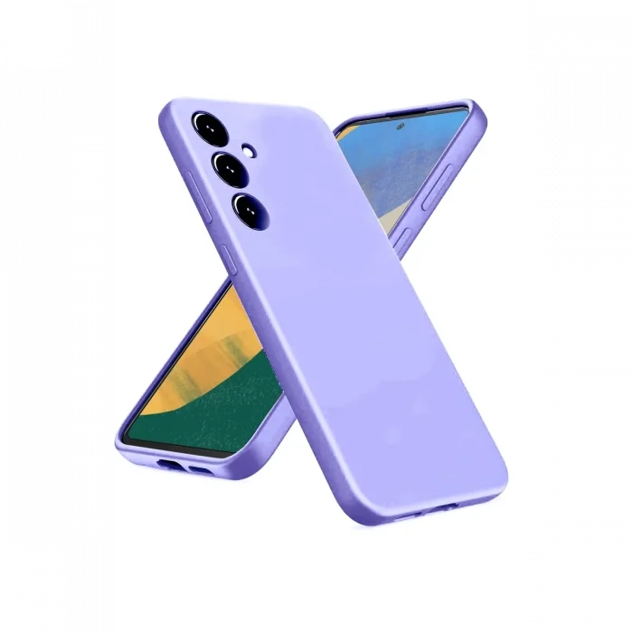 Mey İthalat®  Samsung Galaxy A36 Kılıf Nano içi Kadife Silikon - Lila