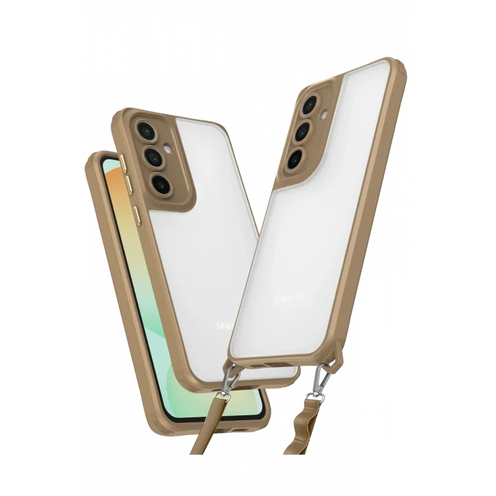Mey İthalat®  Samsung Galaxy A36 Kılıf Penta Silikon Kılıf - Çöl Titanyum