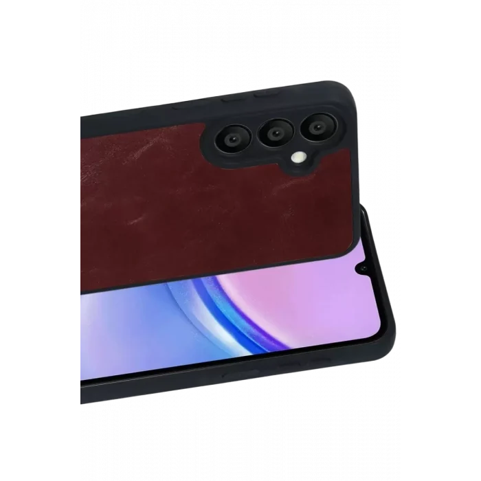 Mey İthalat®  Samsung Galaxy A37 5G Aras Deri Kapak - Bordo